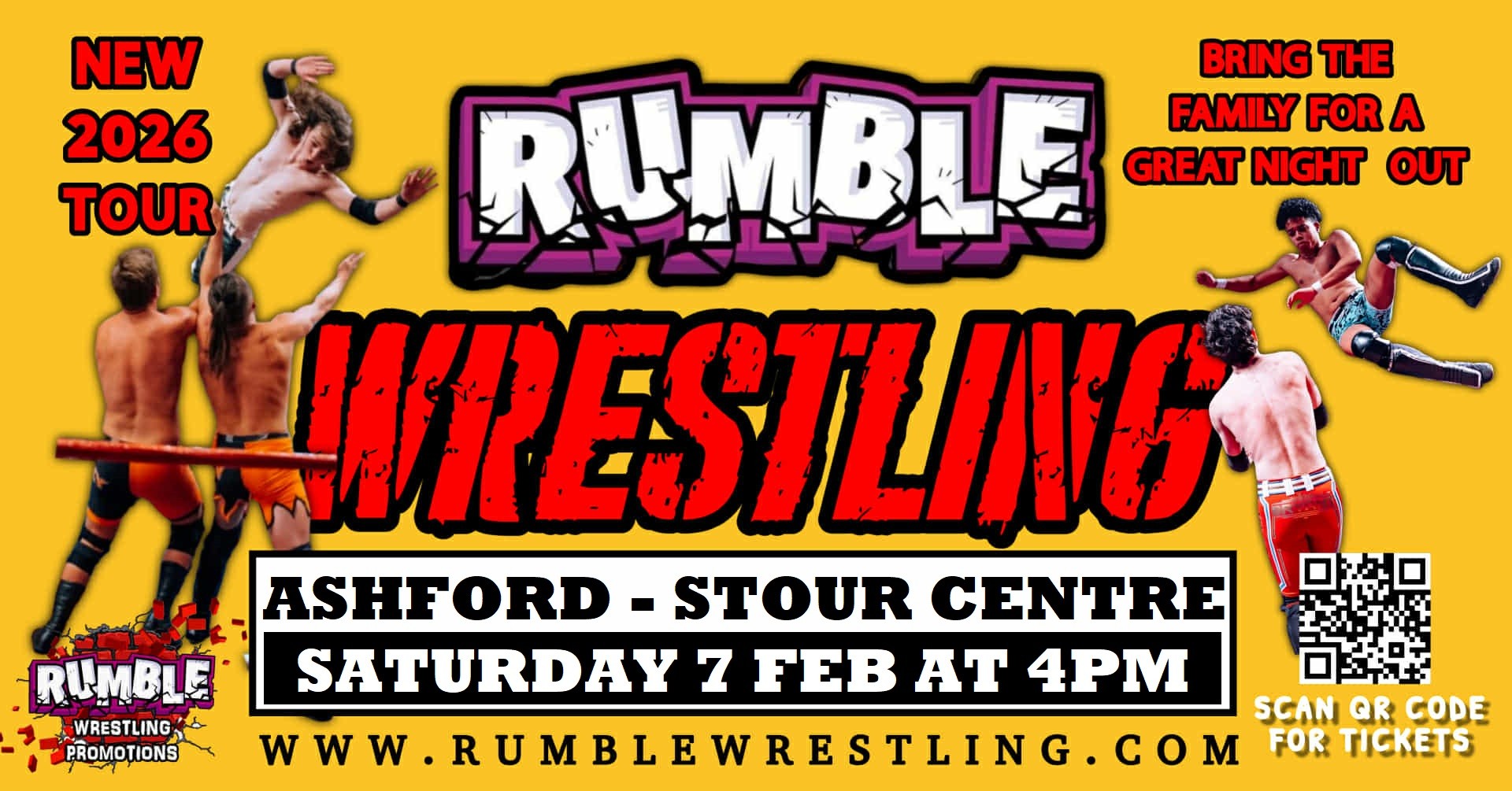 Rumble Wrestling comes to Ashford 2026